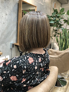 前下がりボブ&ハイライトで作るダブルカラー☆