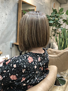 前下がりボブ&ハイライトで作るダブルカラー☆