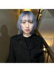 ブルーラベンダー／ホワイトラベンダー／透明感ブリーチカラー