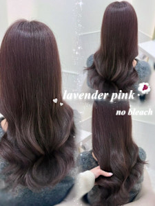 ブリーチなしラベンダーピンク＊rina/小顔/大須 /栄