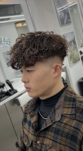 パーマ×フェード