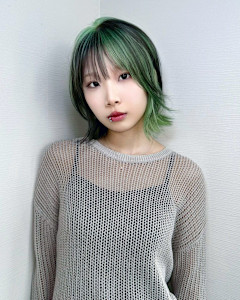 ルーツカラー　デザインカラー　ケアブリーチカラー　姫レイヤー