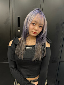 オーダーメイド　デザインカラー　ケアブリーチカラー　ウルフ