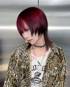 オーダーメイド　デザインカラー　ケアブリーチカラー　ウルフ