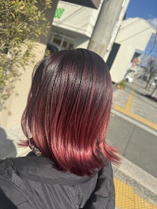 ナチュラルハイライト　バレイヤージュ　