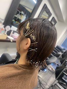 金箔へアアレンジ