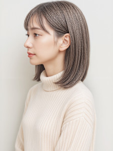 フェイスフレーミングワンカールストレートp1　ミックスカラー