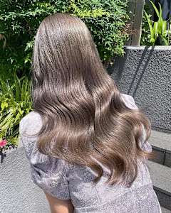 韓国巻き/ミルクティーブラウン/シャンパンベージュ