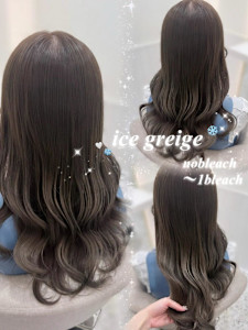 イルミナカラーアイスグレージュ＊rina/小顔/大須 /栄