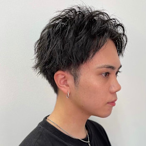 爽やかアップバングショート/メンズカット西葛西メンズパーマ