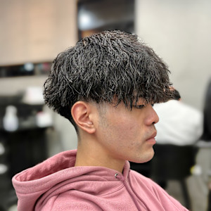 テーパーフェードツイストスパイラル/メンズパーマメンズカット