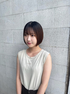 ミニボブ × フィットする顔まわり