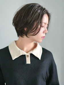 前下がりショート・ボブ/絶壁解消/前髪あり/40代/30代