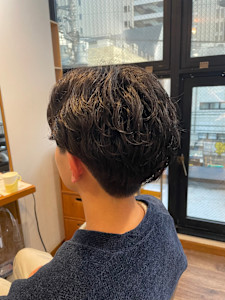 〈木賀　絵莉子〉メンズ×フェザーパーマ