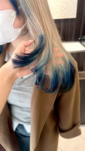 さりげないブルーが可愛い☆