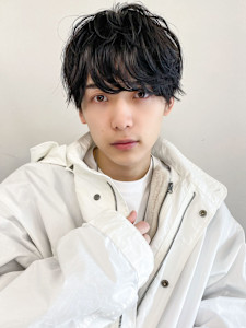 メンズ◎シャドウニュアンスパーマ×マッシュ