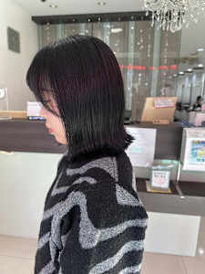 ばっさり結べる切りっぱなしボブ