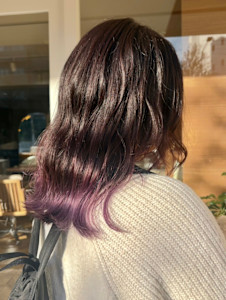 グラデーションバイオレット/デザインカラー/グラデーション - HaKU maison髪質改善/ハイライト/ショートボブ/パーマ【ハクメゾン】掲載