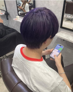 メンズラベンダーブルー