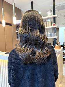 大人ガーリーミディアム☆透明感ベージュカラー☆20代