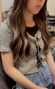 シールエクステでノンダメージインナーカラー