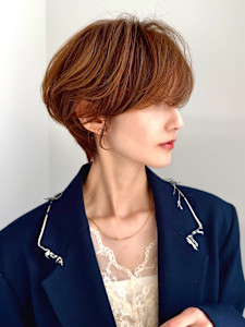 前下がりショート・ボブ/絶壁解消/前髪あり/40代/30代