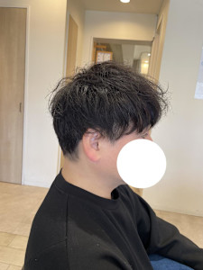 癖毛を活かしたふんわりカット