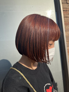 【miu担当】ブリーチなしで出来るチェリーオレンジ！