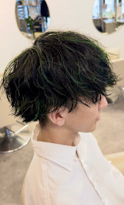 メンズメッシュ×グリーン