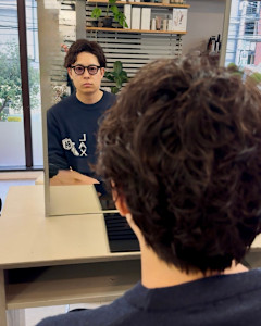 メンズアップバングパーマ★