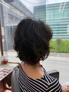 ボブ×パーマスタイル