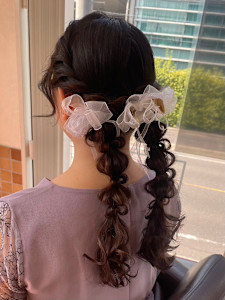 もこもこツインテール