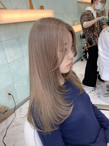 レイヤー／ミルクティー／ダブルカラー