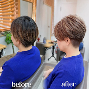 白髪ぼかし細めハイライト30代40代50代【藤沢　藤沢駅】