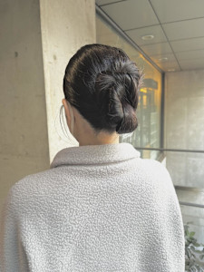 ロングシニヨンアレンジ