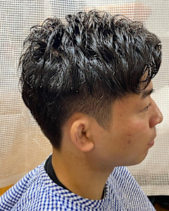 2ブロショートパーマ 刈り上げショート