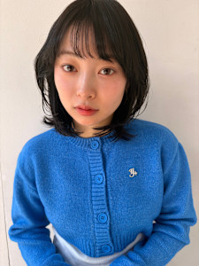 シアーバング×ナチュラルレイヤーボブ