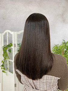酸性ストレートパーマ+悟式髪質改善トリートメント