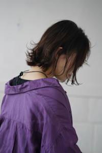 ニュアンスパーマのミディアムボブ