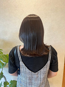 くびれヘア×ラベンダーブラウン