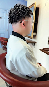 フェード・ショートマッシュ　ファザーパーマ