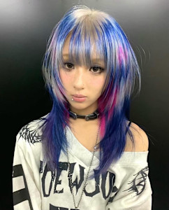 オーダーメイド　デザインカラー　ケアブリーチカラー　ウルフ