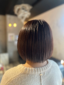 【髪質改善で作る、乾かすだけでまとまるボブ】