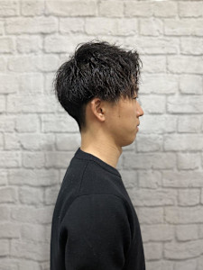 無造作ツーブロショート