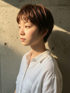 大人ショート　キュート　ナチュラル