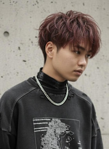 刈り上げマッシュブリーチなしワインレッド【淡路/上新庄】 - NYNY イオンスタイル東淀川店掲載