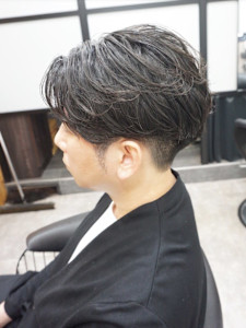 メンズカット/フェザーパーマ
