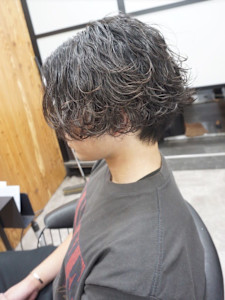 メンズカット/波巻きパーマ