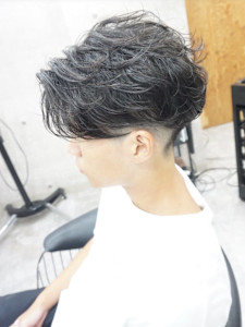 メンズカット/フェザーパーマ