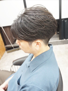 メンズカット/フェザーパーマ